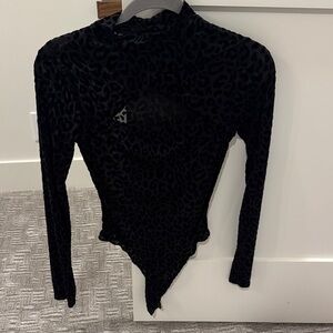 Lulus Black Leopard Print Bodysuit